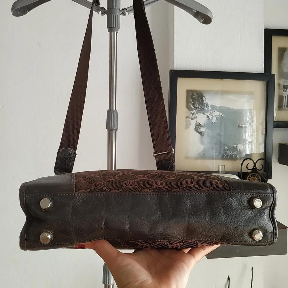 Double.M Milano Messanger Bag ( Canvas and leather mix) - Picture 11 of 17